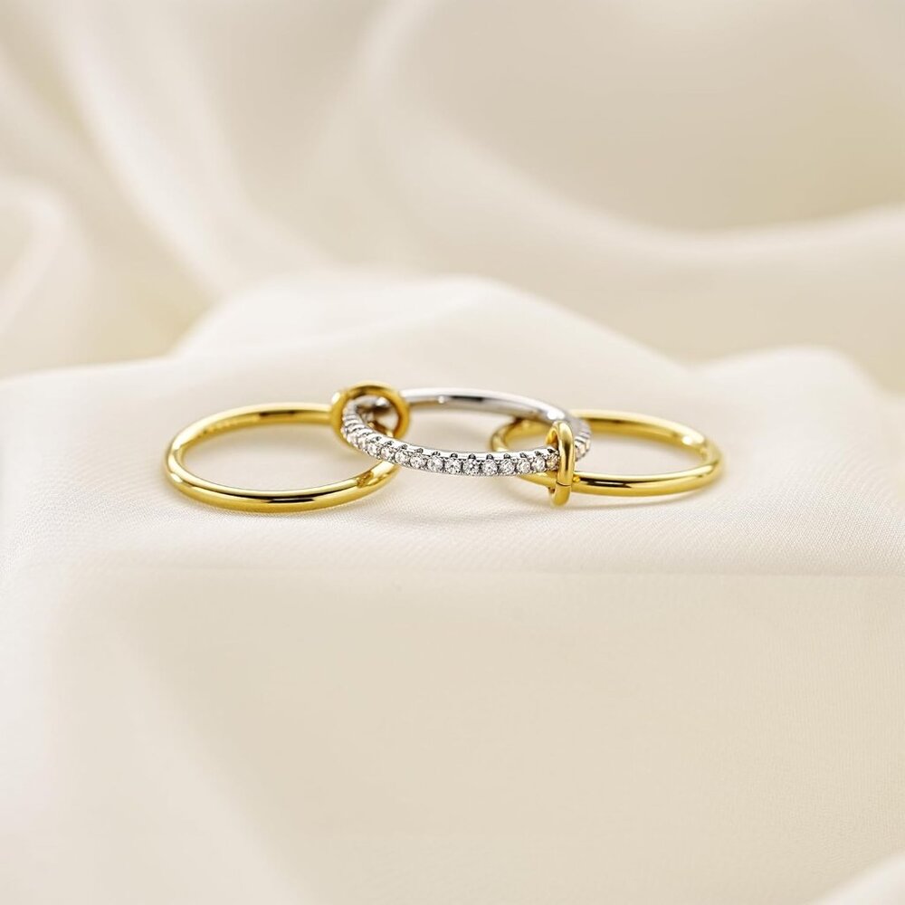 Hypoallergenic 3-Ring Stackable Set With Interloc… - image 5